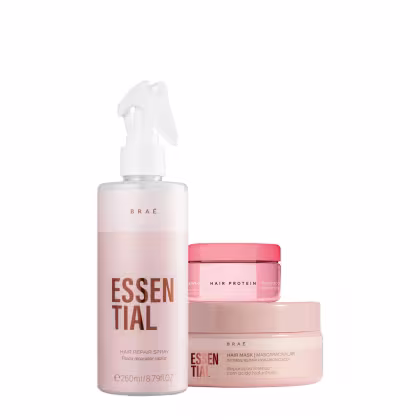 Imagem do produto Kit Braé Essential Máscara P Fluído e Hair Protein (3 produtos)