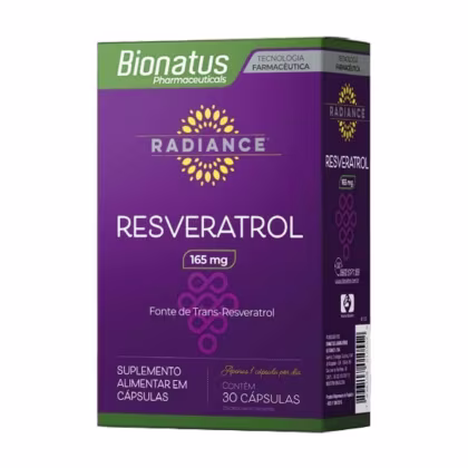 Imagem do produto Radiance Resveratrol 165mg Bionatus 30 Cápsulas