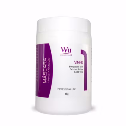 Imagem do produto Máscara Capilar Vinho Profissional 1 Kg Wu Cosmetic Care