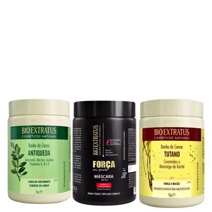 Imagem do produto Kit Bio Extratus Cronograma Capilar Cabelos Danificados (3 Produtos)