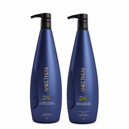 Imagem do produto Kit Aneethun Linha A Shampoo 1000ml + Creme de Silicone 1000ml