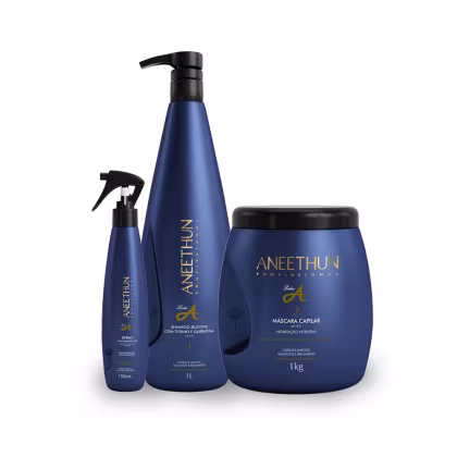 Imagem do produto Kit Aneethun Linha A Shampoo 1000ml + Máscara 1000g + Multibenefícios 150ml