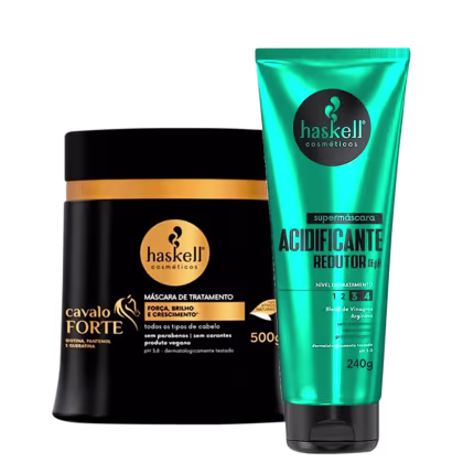 Imagem do produto Máscara Haskell Cavalo Forte 500g + Acidificante 240g
