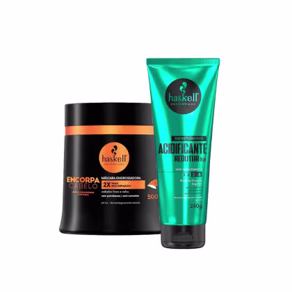 Imagem do produto Máscara Haskell Encorpa 500g +Supermáscara Acidificante 240g
