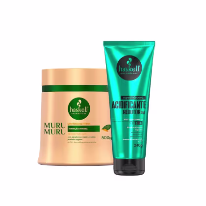 Imagem do produto Máscara Haskell Murumuru 500g + Supermáscara Acidificante