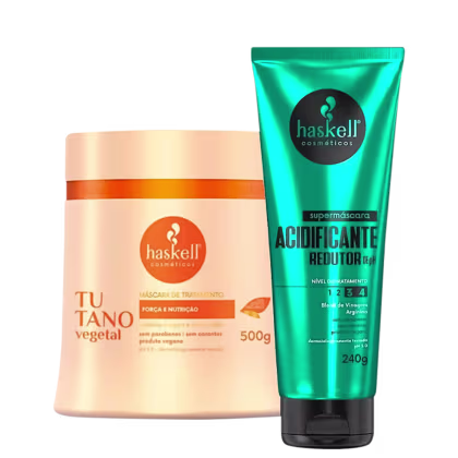 Kit Haskell Tutano + Supermáscara Acidificante, 2 produtos.