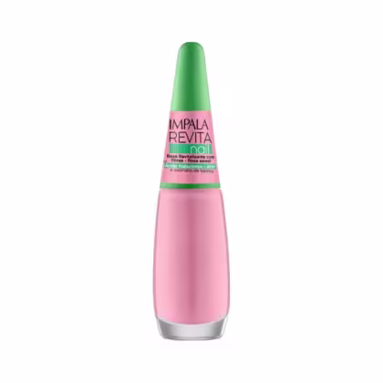 Imagem do produto Base Impala Revita Nail Revitalizante com Fibras  Rosa Sweet 7,5ml