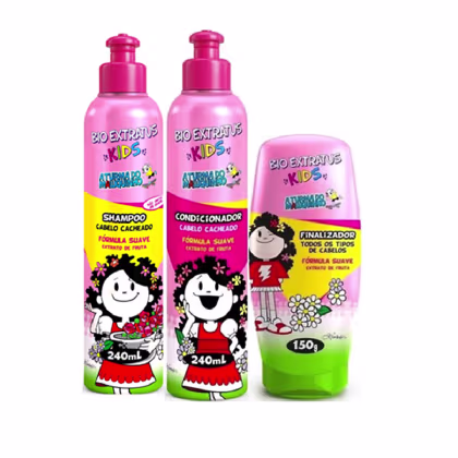 Imagem do produto Kit Bio Extratus Kids Cabelo Cacheado Trio (3 Produtos)