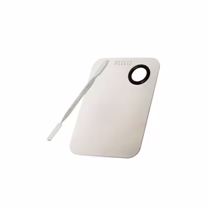 Imagem do produto Belliz Aço Inox com Espátula 1826 - Paleta para Maquiagem