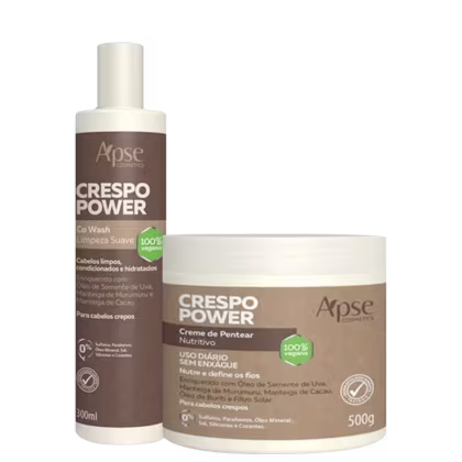 Imagem do produto Apse Crespo Power Co Wash e Creme de Pentear