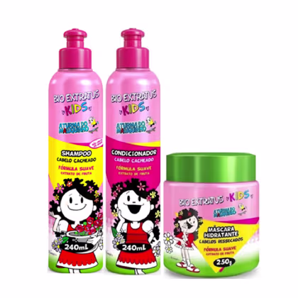 Imagem do produto Kit Bio Extratus Kids Cabelo Cacheado (3 Produtos)