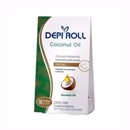 Imagem do produto Folhas Prontas Para Depilação Facial Depi Roll Coco 8Fls