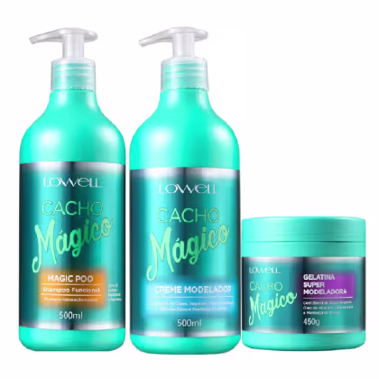 Imagem do produto Kit Lowell Cacho Mágico Salon Trio (3 Produtos)