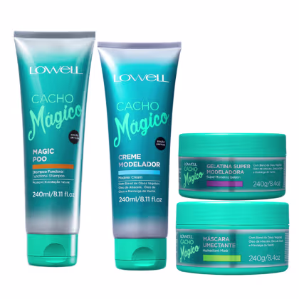 Imagem do produto Kit Lowell Cacho Mágico Quarteto (4 Produtos)