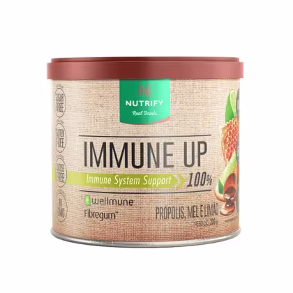 Suplemento Alimentar em Pó Nutrify Immune Up Immune System Support 100% Própolis, Mel e Limão 200g.