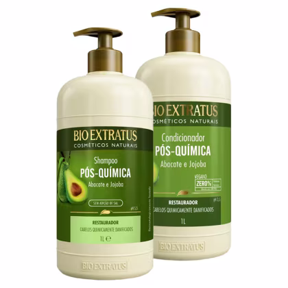 Imagem do produto Kit Bio Extratus Pós-Química Duo Salão (2 Produtos)