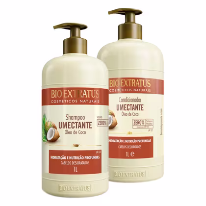 Imagem do produto Kit Bio Extratus Umectante Óleo de Coco Shampoo Condicionador 1Kg