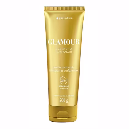 Imagem do produto Creme Acetinado Hidratante Phytoderm Glamour Efeito Iluminador 200g