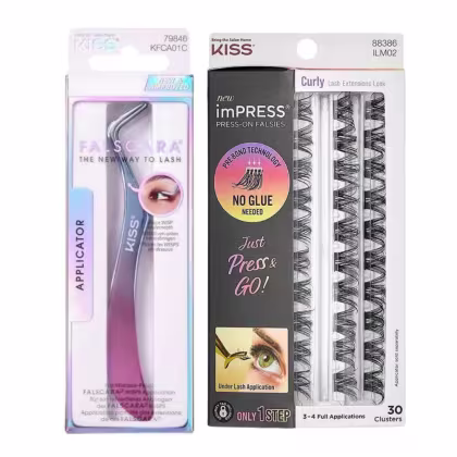 Imagem do produto Kit Kiss New York Pinça com Refil Cílios Autocolantes ILM02 (2 Produtos)
