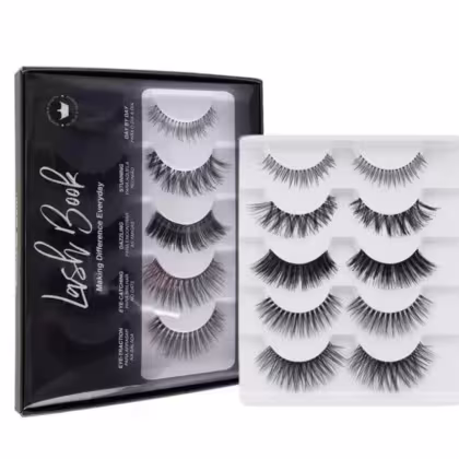 Imagem do produto Cílios Postiços Macrilan Lash Book C/5 Pares Cód.eb101