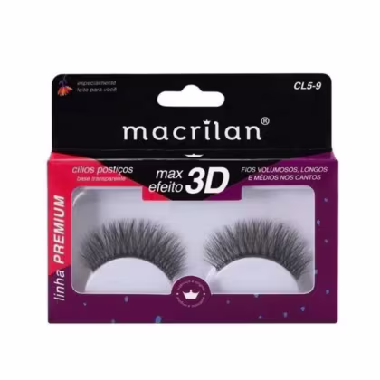 Imagem do produto Cílios Postiços Macrilan Max Efeito 3d Linha Premium Cl5-9