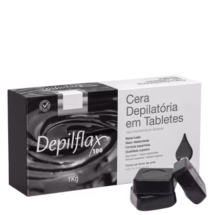 Imagem do produto Depilflax Negra - Cera Depilatória em Tabletes 1kg