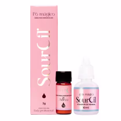 Imagem do produto Henna Sobrancelhas Sourcil Alto Rendimento E Fixação Profissional - Castanho Escuro