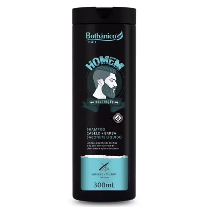 Imagem do produto Bothânico Cosméticos Shampoo Cabelo E Barba Homem 300mL