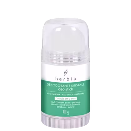 Desodorante em Pedra Herbia Kristall Deo Stick Rosqueável 100g