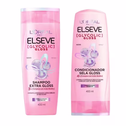 Imagem do produto Shampoo + Condicionador Elseve Glycolic Gloss 400ml