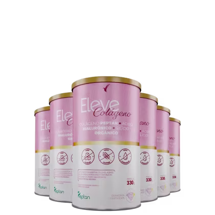 Imagem do produto Kit Colágeno Hidrolisado Peptan + Ácido Hialurônico + Silício Orgânico Eleve Life - 180 dias+E-book