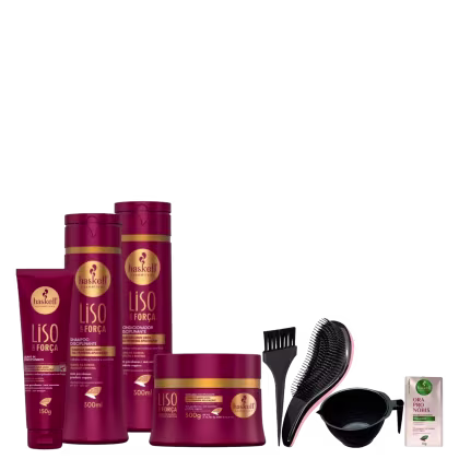 Imagem do produto Kit Haskell Liso com Força Completo 300ml +Kit Presente