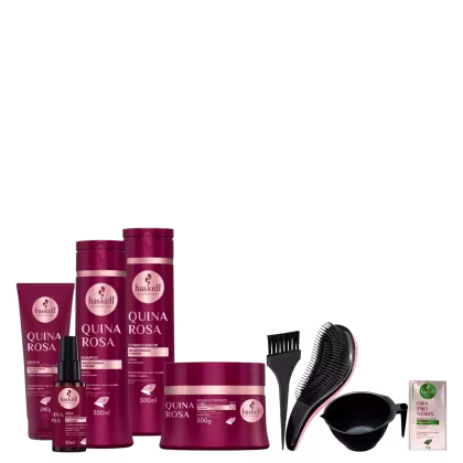 Imagem do produto Kit Haskell Quina Rosa 5 Itens 300ml Completo +Kit Presente