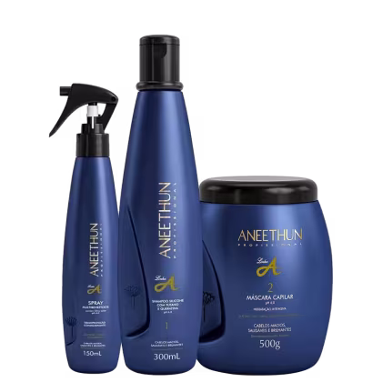 Imagem do produto Kit Aneethun Linha A Shampoo 300ml + Máscara 500g + Multibenefícios 150ml