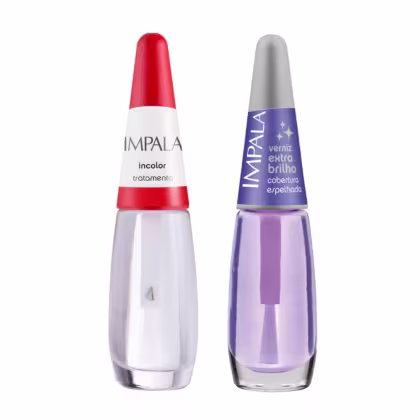 Imagem do produto Kit Esmalte Impala Base + Extra Brilho 7,5ml