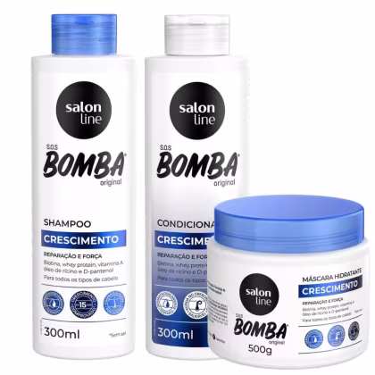 Imagem do produto Kit Salon Line Sos Bomba Crescimento C/3