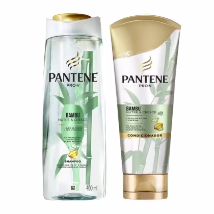 Imagem do produto Shampoo 400ml + Condicionador 250ml Pantene Bambu Nutre e Cresce