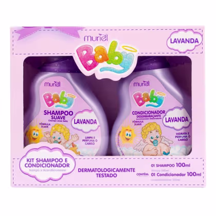 Imagem do produto KIT MURIEL BABY BB (SHAMPOO + CONDICIONADOR) LAVANDA 100ML
