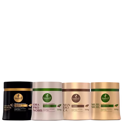 Kit Haskell Cronograma Capilar Quarteto Power, 4 produtos.