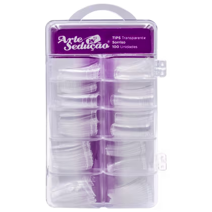 Imagem do produto Arte Sedução Sorriso Transparente - Tips Unhas Postiças (100 Unidades)