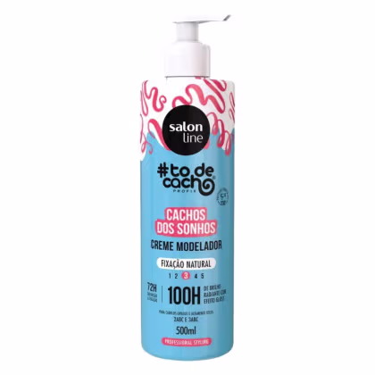 Creme Modelador Salon Line #todecacho Cachos dos Sonhos Fixação Natural. Volumetria de 500ml.