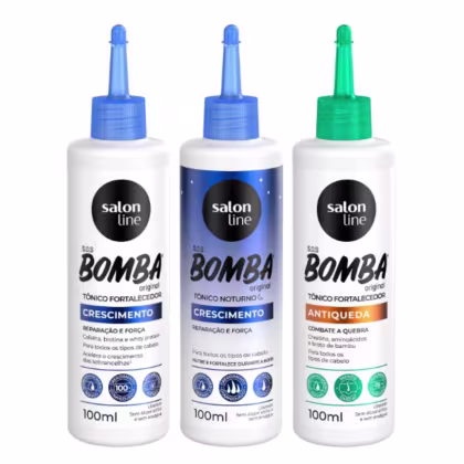 Imagem do produto Kit Salon Line Tônicos Sos Bomba 100ml C/3
