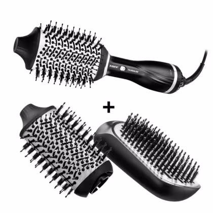 Imagem do produto Kit Taiff Tourmaline Escova Secadora 1200w 127v + Refil Oval e Raquete