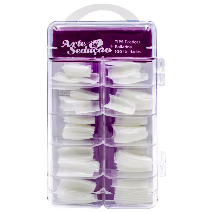 Imagem do produto Arte Sedução Bailarina com Degrau - Tips Unhas Postiças (100 Unidades)
