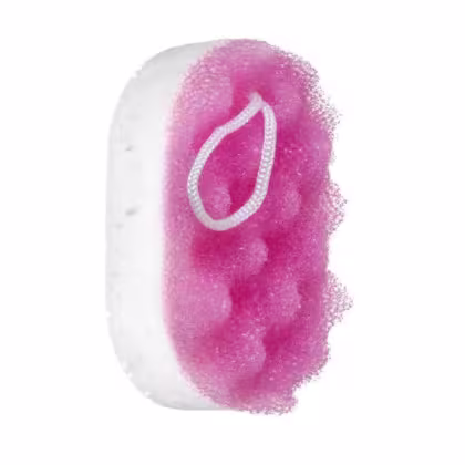 Imagem do produto Esponja de Banho Ricca Dupla Face Rosa Cód.309