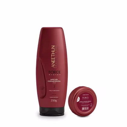 Imagem do produto Kit Mascara E Dose Force System Aneethun Fortalecedor De Fio