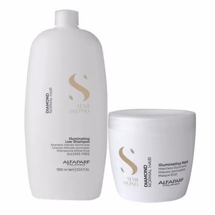 Imagem do produto Kit Hidratação Express Alfaparf Semi Di Lino Diamond Illuminating Grande