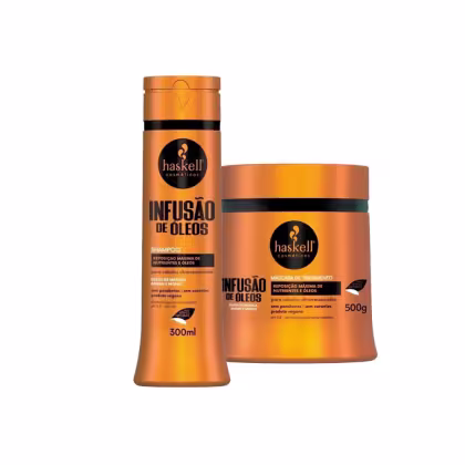 Imagem do produto Kit Haskell Infusão De Óleos Shampoo 300ml + Máscara 500g