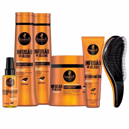 Imagem do produto Kit Haskell Lançamento Infusão De Óleos 500ml Completo +Escova