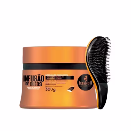 Imagem do produto Kit Máscara Haskell Infusão de Óleos 300g +Escova